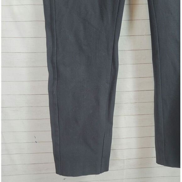 RAG & BONE ELASTIC WAIST SKINNY BLACK PANTS W BACK ZIPPER, SZ 10 - Picture 3 of 13